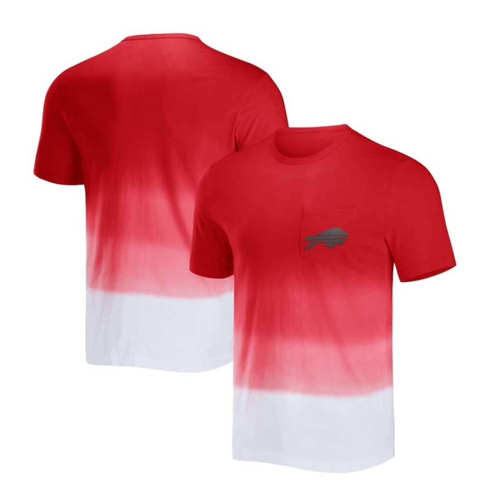 Buffalo Bills Red Gradient Men's Shirt Size Small ⭐️NWT⭐️